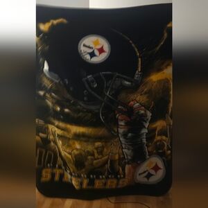 Dynamic Black and Gold Pittsburgh steelers Fleece blanket 75x60